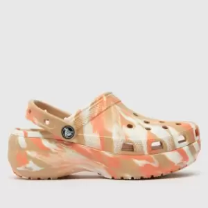 Image of Crocs Multi Marble Platform Clog Sandals