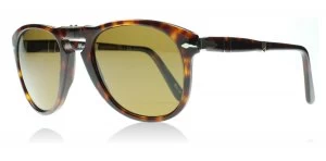 image of Persol PO0714 Sunglasses Havana 24/57 Polarized 52mm