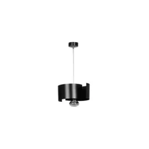 Image of Vixon Black Slim Pendant Ceiling Light 1x E27
