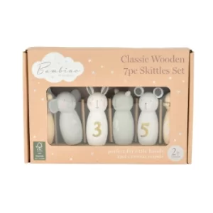 Image of Wooden Bowling Game Set