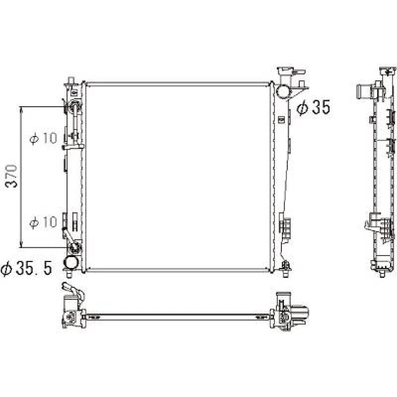 Image of Engine radiator DIEDERICHS DCM3825