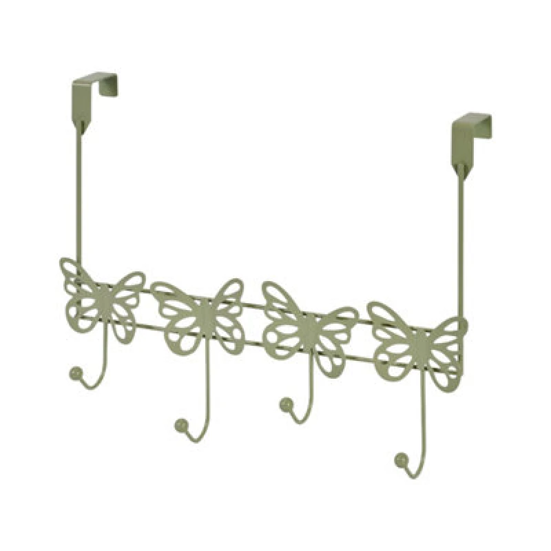 Image of Showerdrape Butterflies Sage Over Door Storage Hooks