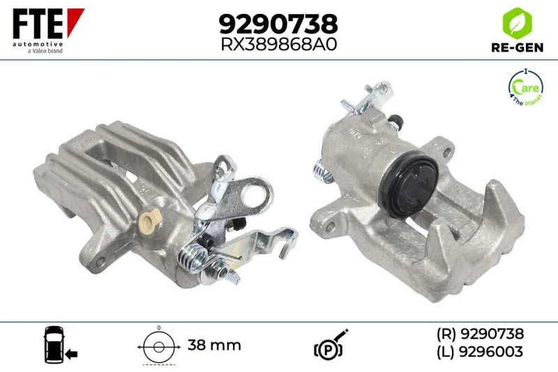 Image of Brake caliper FTE 9290738