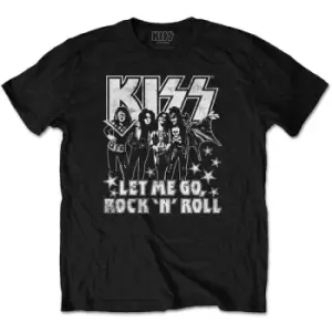 Image of KISS - Let Me Go Unisex XX-Large T-Shirt - Black