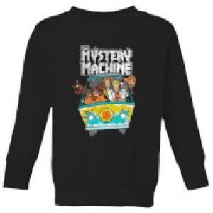 image of Scooby Doo Mystery Machine Heavy Metal Kids Sweatshirt - Black - 11-12 Years