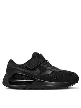 image of Nike Air Max Systm Kids Unisex Trainers, Black, Size 1