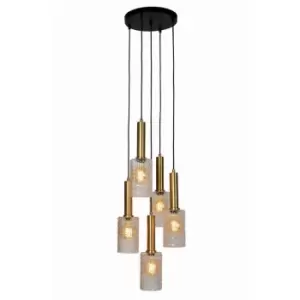 Image of Lucide coralie - Cluster Pendant Light - Ø30cm - 5xE27 - Transparant