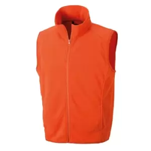 Image of Result Core Mens Micro Fleece Gilet (2XL) (Orange)