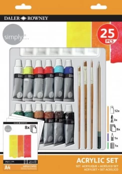 image of Simply Acrylic Art Set - 25 Piece