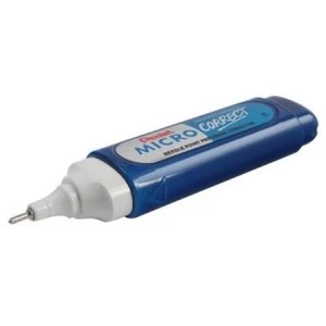 image of Pentel 12ml Micro Correct Needle Point Precision Tip Correction Fluid Pen Pack of 12