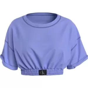 Image of Calvin Klein Cropped Sweatshirt - Blue