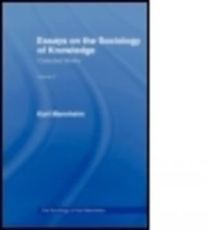 Image of Essays Sociology Knowledge V 5 by Karl Mannheim Paperback
