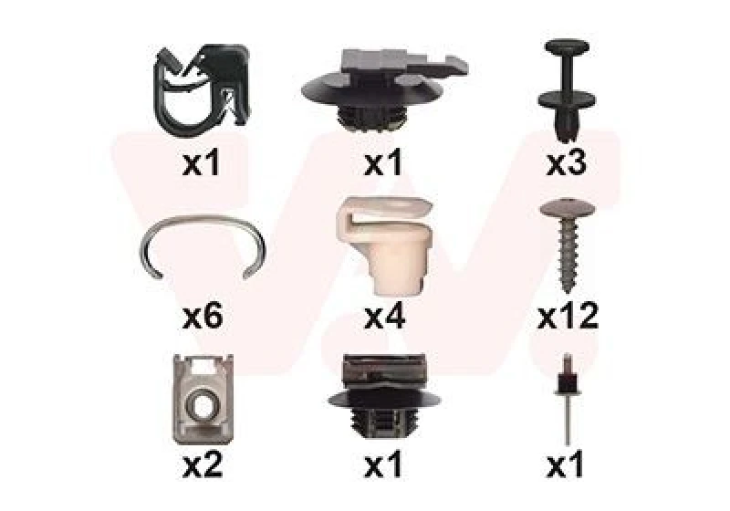 Image of VAN WEZEL Mounting Kit, bumper VAN WEZEL 4081794