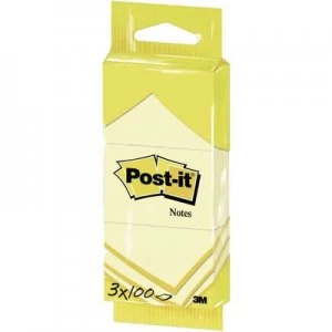 image of 3M Sticky note 7100199885 38mm x 51mm Yellow 300 sheet