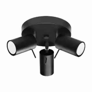Image of Sollux Plafond Ring 3P Black