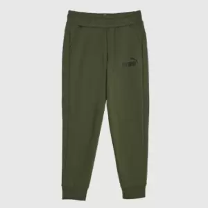 PUMA kids logo joggers in khaki