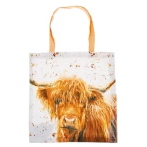 Image of Bree Merryn Highland Cow Organic Tote Bag