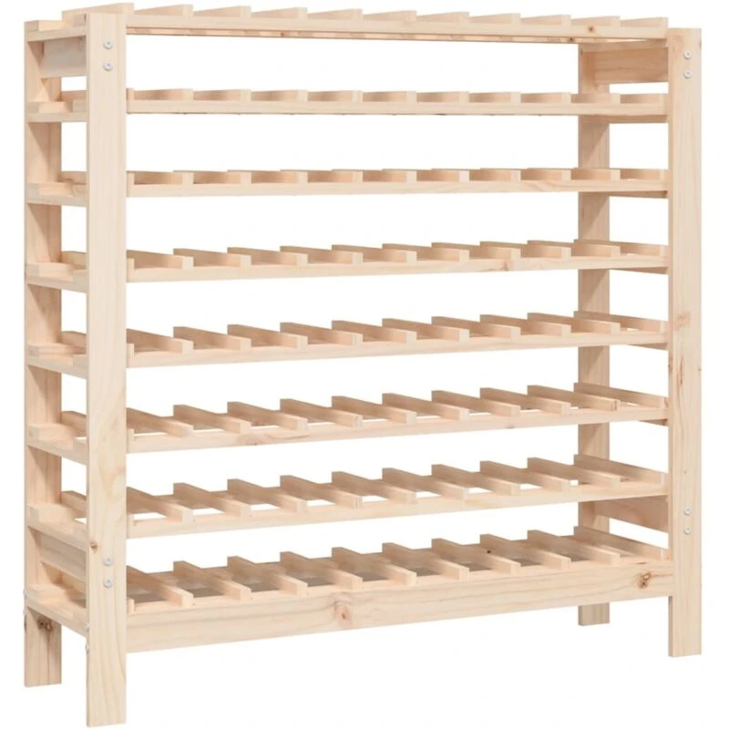 Image of VIDAXL Wine Rack 109.5x30x107.5cm Solid Wood Pine Vidaxl 8720845520281