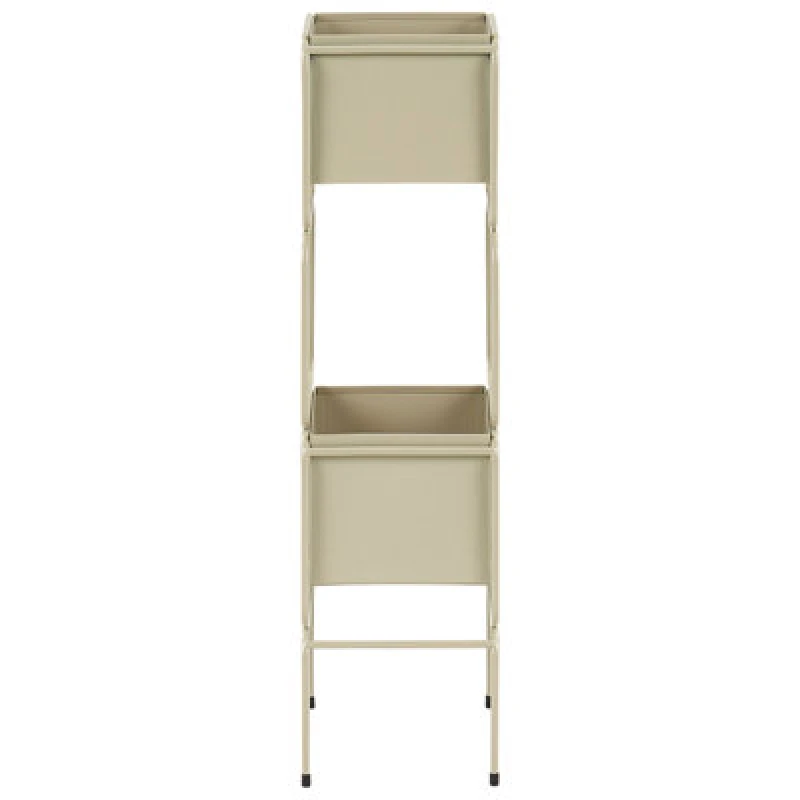 Image of Beliani Plant Stand Cotinus Metal 20 Cm Beige