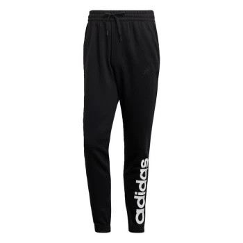 Image of adidas Essentials French Terry Tapered Elastic Cuff Logo - Black