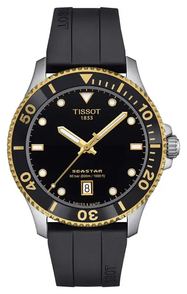 image of Tissot T1204102705100 Seastar 1000 Black Dial Black Watch