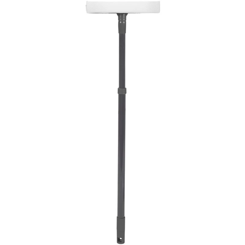 Image of JVL Rubber Squeegee Sponge Window Cleaner with Extendable Pole Grey