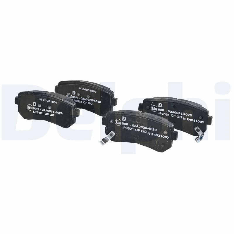 Image of DELPHI Brake pad set DELPHI LP3521