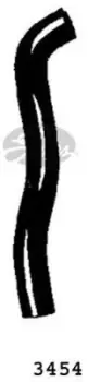 Image of Curved Radiator Hose 280mm X 24 Gates 3454