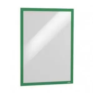 Image of Durable DURAFRAME Self Adhesive A3 Green Pack of 6