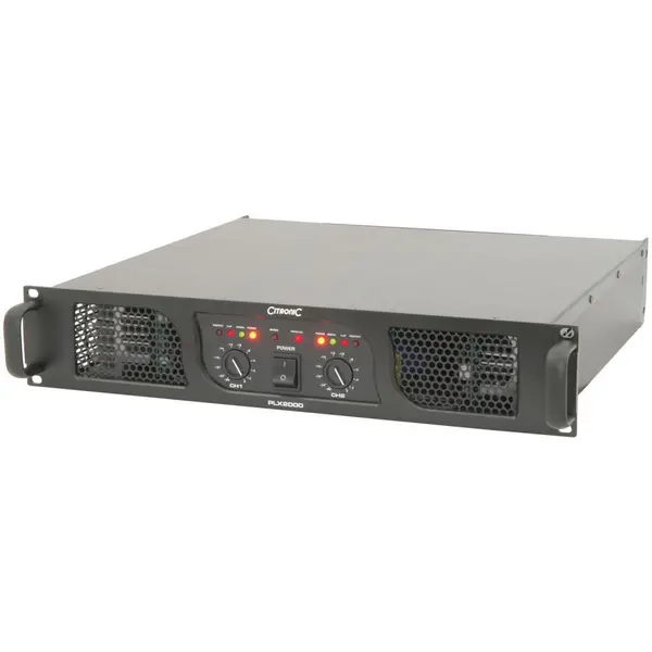 image of Citronic PLX2000 2U Rack Mount Power Amplifier, 2 x 700W @ 4 Ohms PLX2000