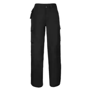 Image of Russell Work Wear Heavy Duty Trousers (Long) / Pants (28W x Long) (Black)
