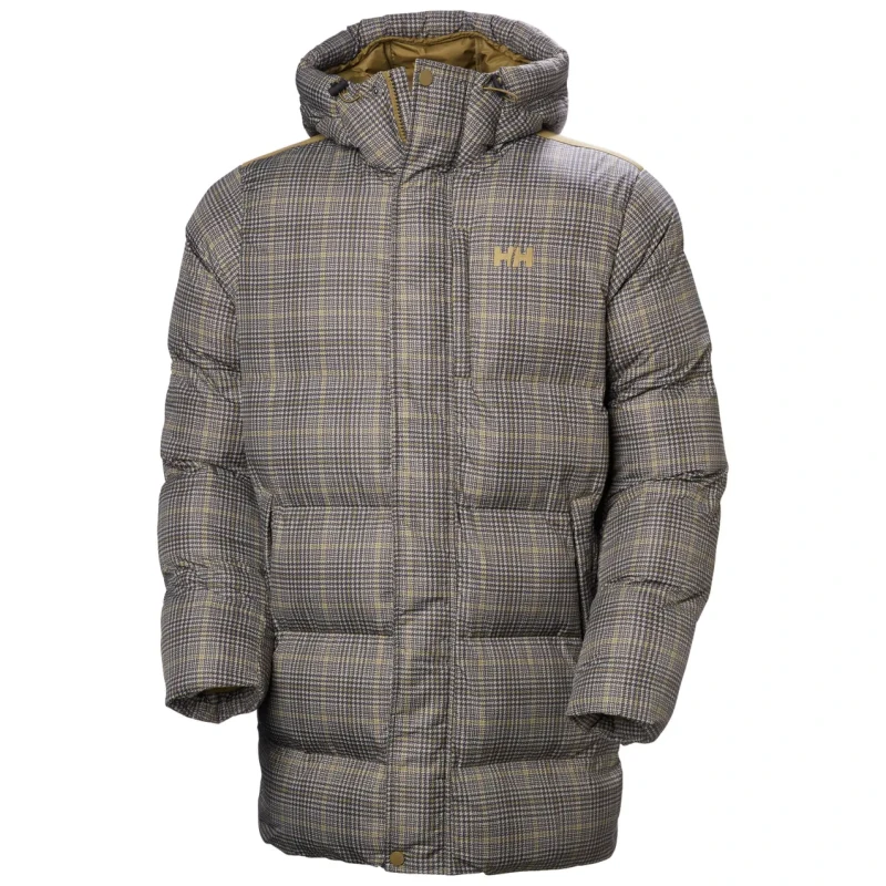 Image of Helly Hansen Long hooded down jacket Helly Hansen Alby Marron Male L