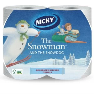 Image of Nicky The Snowman 2-Ply Kitchen Roll - Pack of 2
