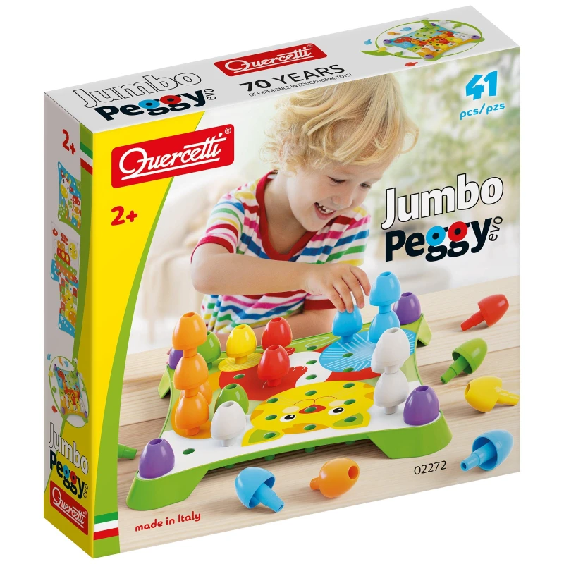 Image of Quercetti Jumbo Peggy Evo - 41 Pieces Multi unisex One Size
