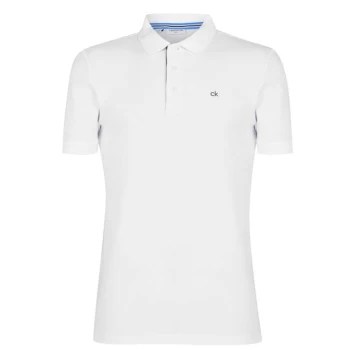 Image of Calvin Klein Golf Golf Cotton Polo Shirt Mens - White