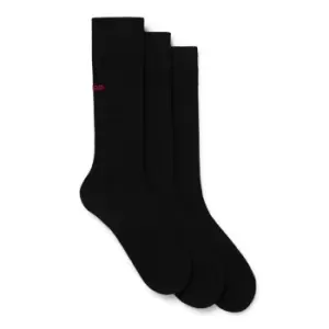 image of Hugo 3 Pack Uni Socks - Black