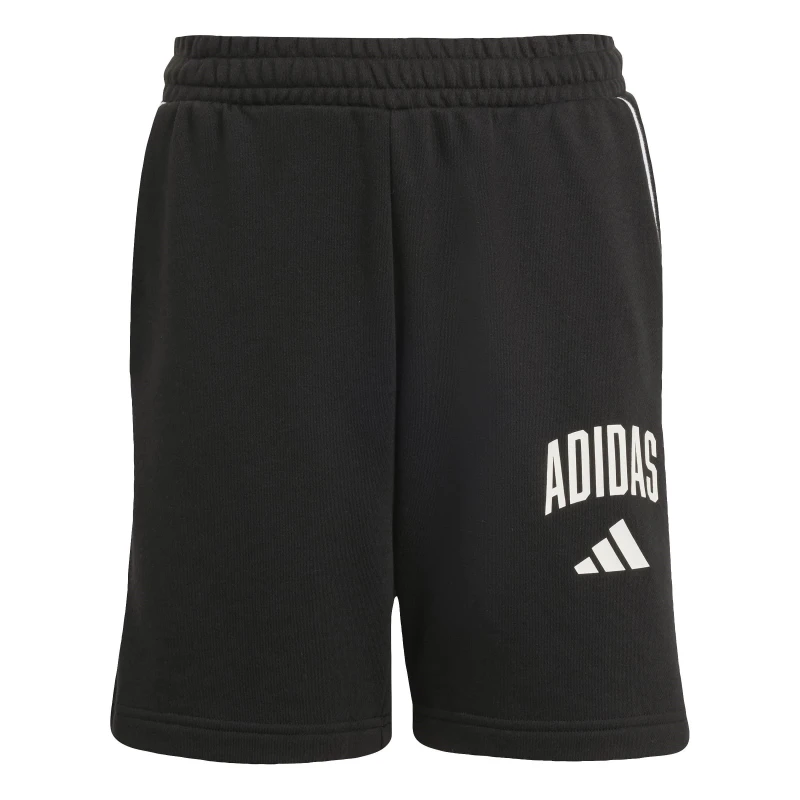 Image of adidas Unisex Kids Jersey Jogger Shorts Black/White unisex 11-12 Years