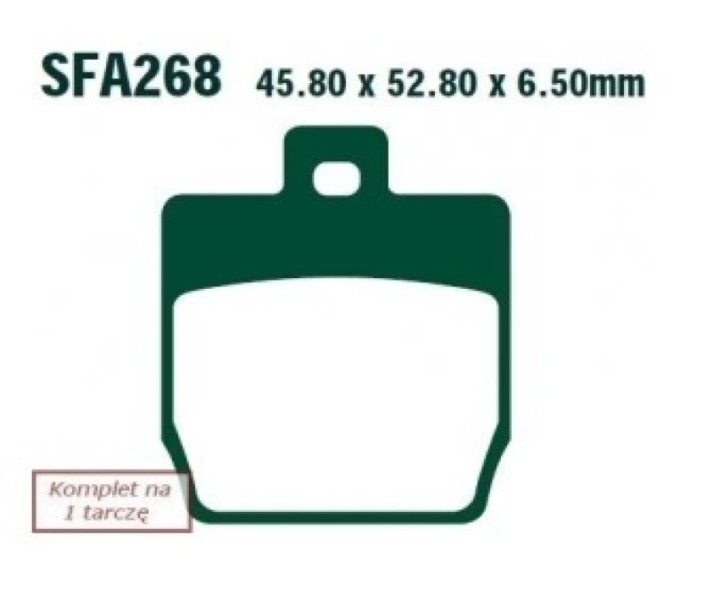 Image of EBC Brakes SFA268 Brake pad set Brake Pad Set,disc brake (402)