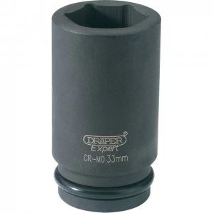 Image of Draper Expert 3/4" Drive Deep Hexagon Impact Socket Metric 3/4" 33mm