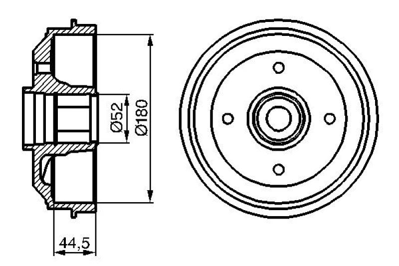 Image of Brake drum Bosch 0 986 477 113