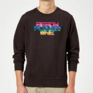 Image of Ready Player One Rainbow Logo Sweatshirt - Black