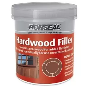 image of Ronseal Dark Stain Ready Mixed Hardwood Filler 465G