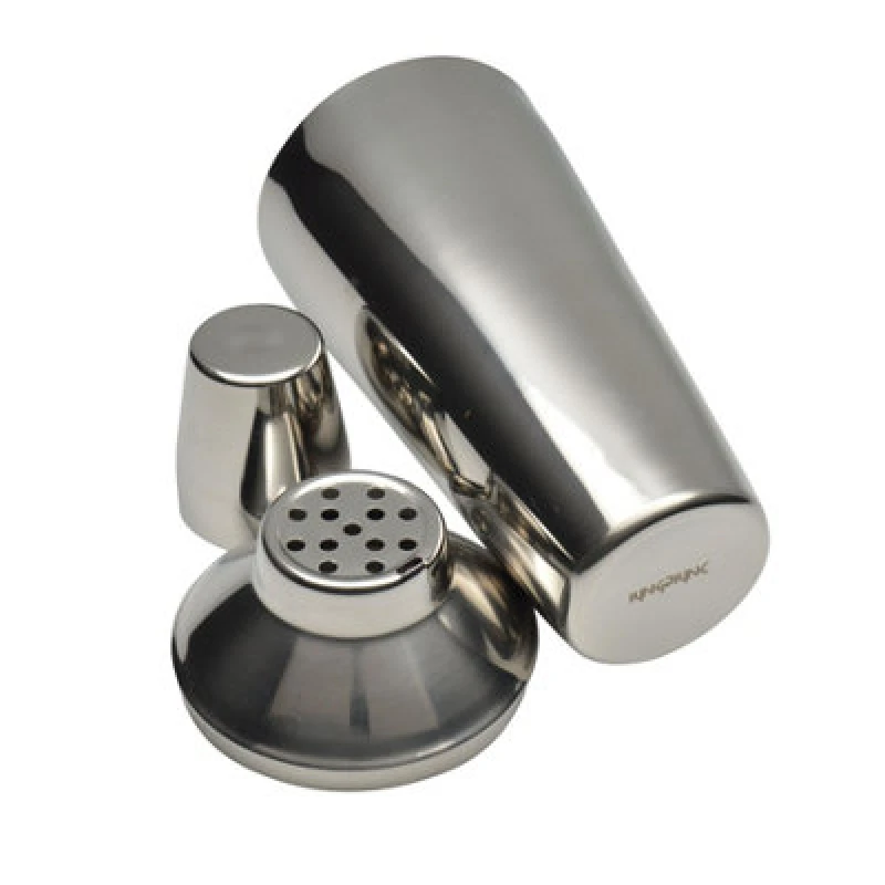 Image of Rink Drink 3Pc Manhattan Cocktail Shaker Set - 500Ml Cocktail Making Shaker With Built In Strainer, Stainless Steel Muddler