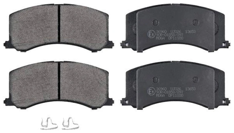 Image of A.B.S. 36960 Brake pad set with acoustic wear warning Brake Pad Set,disc brake (402)