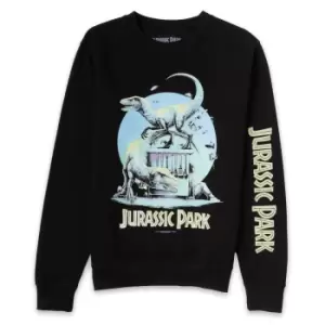 image of Luke Preece x Jurassic Park An Adventure 65 Million Years In The Making Unisex Sweatshirt - Black - L