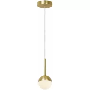 Image of Nordlux Contina Globe Pendant Ceiling Light Brass, G9