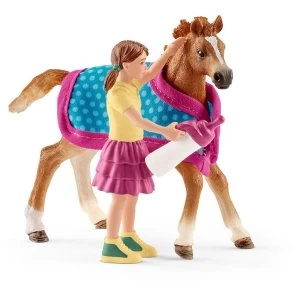Image of Schleich Horse Club - Foal Horse FigureWith Blanket