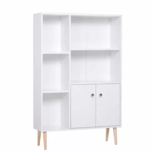 image of Miller Shallow Depth Free Standing Storage Cabinet, White