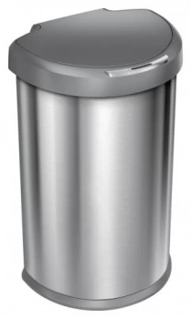 Image of simplehuman 45 Litre Semi Round Sensor Bin Brushed Steel