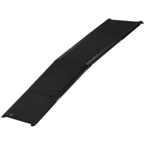 Image of PawHut Folding Dog Ramp for Car for Extra Large Dogs, Portable Pet Ramp with Non-slip Surface, Aluminium Alloy Frame